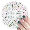 29 Sheets Nail Stickers Nail Art Water Transfer Stickers Flame Bird Flower Fresh Style for DIY Nail Art Decorations
