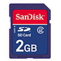 2GB SanDisk SD Memory Card