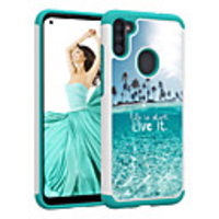 2in1 Taping Colorful Pattern Cover Sea Live It Phone Case For Samsung Galaxy A11 A71 A21 A51 A50(2019) A30(2019) A20(2019)