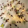 2M 20 LED Fairy Retro Led String Lights Pine Cone Bell Cedar Star Garland String Light AA Battery Powered Garden Tree Decor Lamp For Wedding Party Xmas Lighting (come without battery) miniinthebox