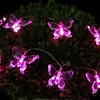2m 20 LEDs Pink Butterfly Battery String Lights Pink Party Decorative Lovely 3 AA Batteries Powered 1pc