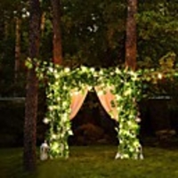 2M 30Led Artificial Plants Led String Light Creeper Green Leaf Ivy Vine For Home Wedding Decor Lamp DIY