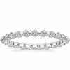 2mm 925 sterling silver wedding band round cubic zirconia full eternity stackable engagement ring for women size 4.5