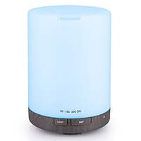 2nd Generation 300ml Aroma Essential Oil Diffuser Ultrasonic Air Humidifier with AUTO Shut Off and 6-7 Hours Continuous Diffusing - 7 Color Changing LED Lights and 4 Timer Settings