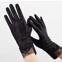 2Pack(4Pcs) Summer Ladies Sunscreen Lace Gloves Light Breathable and Cool Summer Girls Outdoor Non-slip Riding Driving Sunscreen miniinthebox