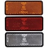 2pc 12V LED Rectangle Reflector Turn Signal Tail Brake Light For Motorcycle Truck Dirt Bike Universal