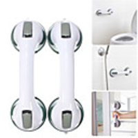 2PC Bathroom Suction Cup Handle Grab Bar Toilet Bath Shower Tub Bathroom Shower Grab Handle Rail Grip for Elderly Safety