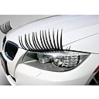 2PC Headlight Black Eyelash Sticker Car Eyelashes Car False Eyelashes Car Sticker Motorcycle Car Styling Accessories Automobiles