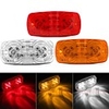 2Pcs 12V 4W Red White Amber 10LEDs Side Marker Light For Trailer Truck Tractor Lorry Clearance Lamps Turn Signals Running Light