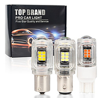 2pcs 7443 7440 1157 BA15S Turn Signal Light S25 16SMD Canbus ERROR FREE Car Bulb Brake lamp 12v miniinthebox