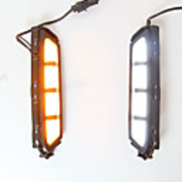 2Pcs Car Styling Daytime Running Light For Hyundai Elantra 2019 2020 LED DRL Fog Lamp With Yellow Turn Light