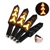 2Pcs LED Turn Signals for Motorcycle Flowing Water Stop Signal Built Relay Blinker Motorbike Arrows Bendable Brake Light Flasher 12.8V