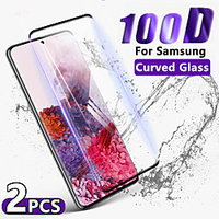 2PCS 100D Curved Tempered Glass For Samsung Galaxy S20 Ultra S20 Plus S20 Screen Protector For Samsung Note 10 Pro Note 10 9 8 Samsung Galaxy S10 Lite S10 9 8 Plus miniinthebox