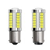 2pcs 1156 BA15S 1157 BAY15D Car LED Light Bulbs 4W 12V SMD 5730 33 LED Turn Signal Lights Tail Lights Brake Lights Stop Lights