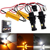 2pcs 1156 P21W BAU15S PY21W 3156 P27W 7440 Led Bulb 16leds Whiteamp;Amber Dual Color 1156 smd3030 Switchback Turn Signal Light
