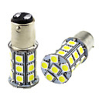 2pcs 1157 BAY15D LED Car Light Bulbs 3W 24V SMD 5050 27 LED Lamp for Turn Signal Light Fog Light Tail Light Rear Fog Light