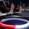 2Pcs 120cm Universal Car Door Opening Warning LED Lights Strips Welcome Decor Lamp Strips Anti Rear-end Collision Safety Light