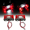 2pcs 12V-24V LED Number License Plate Light Lamp for Car Trunk Trailer Lorry Waterproof License Plate Light Exterior Accessories