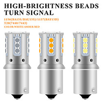 2pcs 12V BA15S led BAY15D P21/5W 1157 1156 3030 led 21SMD turn signal light Car Reserve Lamps Brake Light miniinthebox