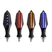 2Pcs 12V Motorcycle Modified Turn Signals Waterproof Turn Lights LED Direction Lamp Decorative Motocross Lights Daytime Lamp
