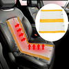 2Pcs 12V Universal Car Heated Seat Covers Pad Carbon Fiber Heated Auto Car Seat Heating Pad Winter Warmer Heater Mat