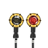 2Pcs 12V Waterproof Motorcycle Led Turn Signal Warning Lights Signal Lamp Sequential Flasher Racing Motorbike Accessories 3 Light Colors To Choice