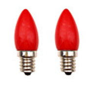 2pcs 1.5 W LED Candle Lights 30-40 lm E12 2 LED Beads COB Decorative Christmas Wedding Decoration Red
