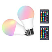 2pcs 15 W LED Smart Bulbs 300 lm E26 / E27 15 LED Beads SMD 5050 Smart Dimmable RGBW 85-265 V