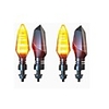 2Pcs 15LED Turn Signal Highlight Motorcycle Headlight 24V Direction Indicator Fittings Assembly Motorbike
