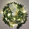 2pcs 1pc 10 20 40leds Rose Flower led Fairy String Lights 1.5m 3m 6m Battery Powered Wedding Valentine