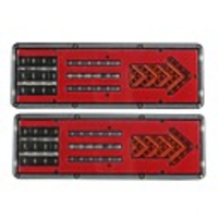 2Pcs 24V Car LED Tail Brake Lights Turn Signal Indicator Lamp For Truck Trailer Waterproof