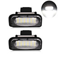 2Pcs 2W 12V 6500K 18LED License Plate Light For Benz 2000-2007 W203 4D Sedan C240 C230 C55 AMG C320 C280 C43 C32 AMG