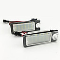 2Pcs 2W 12V 6500K Car LED Number License Plate Light 18 SMD Super White Lamp For Volvo V70 2001-2007 CX70 2001-2006 S60 2001-2006 S80 1999-2006 XC90 2003