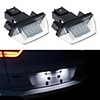 2Pcs 2W 12V 6500K LED License Number Plate Lights Lamp For Peugeot 206 207 307 308 406 Citroen C3 C4 C5 C6