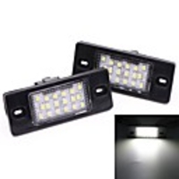2Pcs 2W 12V 6500K 18 Led Number License Plate Light For Volkswagen Golf 5 Touring Tou areg Tiguan Porsche Cayenne