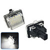 2Pcs 2W 12V 6500K 18LED License Number Plate Light For Benz W204 W205 W216 W218 W212 W221 W231 W222 CLA
