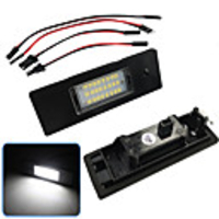 2Pcs 2W 12V 6500K 24LED LED License Plate Lights White Lamp For BMW 1 6 Series E87 E81 E63 E64 E85 E86 F12