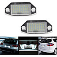 2Pcs 2W 12V 6500K Car Led License Plate Lights Bulb For Ford Mondeo MKIII 4 5D 2000-2007