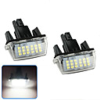 2Pcs 2W 12V 6500K LED License Plate Light Lamp Housing For Toyota Camry (2012-2016) Toyota Yaris (2012-2016) Toyota Vitz (2011-2016) Toyota Prius C (2012-2016) Toyota SAI (2014-2016) Toyota Noah