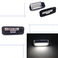 2Pcs 2W 12V 6500K White Auto License Plate Light 18 LED 3528SMD Lamps For BMW 92-98 BMW Serie E36 318i 318is 318ti 320i 323i 325i 325is 328i 328is M3
