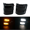 2Pcs 2W LED Switchback White/Amber Side Mirror Lights For 2013-2014 F150 2008-2016 Ford F-250 F-350 F-450 F-550 Super Duty truck