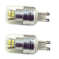2pcs 3 W LED Corn Lights 300 lm G9 T 24 LED Beads SMD 2835 Decorative Warm White White 220-240 V miniinthebox