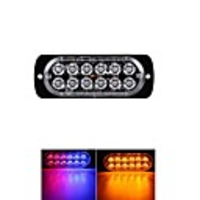 2Pcs 36W 12LED Car Truck Emergency Beacon Warning Hazard Flashing Strobe Light Bars Lamp LED Red And Blue Yellow Light