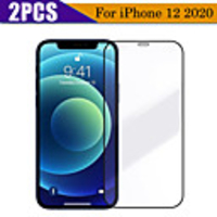 2PCS 3D Full Cover Tempered Glass For iPhone 12 11 Pro Max 12 Mini Protective Films For iPhone 12 11 X XS MAX XR SE 2020 8 7 6 Plus 5 se Full Cover Screen Protector Tempered Glass