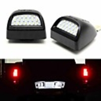 2Pcs 3W 12V 6500K Full LED License Plate Light Kit For 1999-2013 Chevy Silverado 1500 2001-2006 Chevy Silverado 1500HD 1999-2004 GMC Sierra 2500 2001-2014 GMC Sierra 2500 HD 2001-2014 GMC Sierra 350