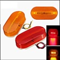 2pcs 3W 12V Marker Lights Outline Lamps Bus Truck Trailer Camper Motorhome 6LED Clearance Side Marker Light