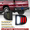 2Pcs 3W 6500K Black LED License Plate Light Lamp For Chevy GMC 1999-2013 Chevy Silverado 1500 2000-2006 Chevy Suburban 1500 2500 2001-2014 GMC Sierra 2500 HD 2000-2006 GMC Yukon XL 1500 2500