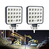 2pcs 4 Inch 9V-30V 57W 6000K 19 SMD LED Work Light Bar Spot Beam Light Driving Fog Lamp Running Light For Car Truck SUV Off-road