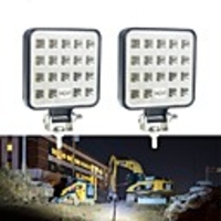2pcs 4 Inch 9V-30V 57W 6000K 19 SMD LED Work Light Bar Spot Beam Light Driving Fog Lamp Running Light For Car Truck SUV Off-road