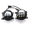 2pcs 4 Inch COB LED Daytime Running Lights DRL Fog Lamp Dual Color for Ford F150/Honda/Nissan/Subaru/Acura